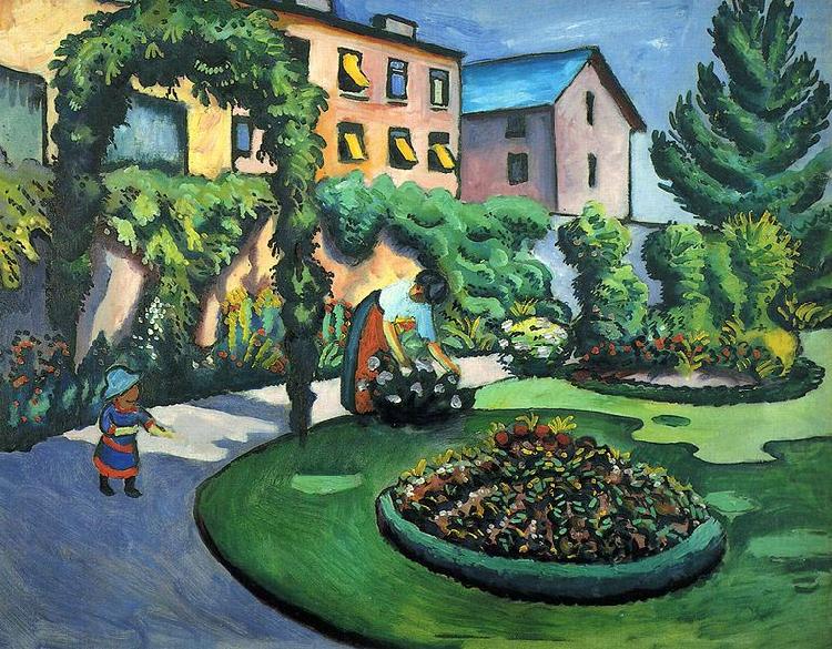 Gartenbild, August Macke